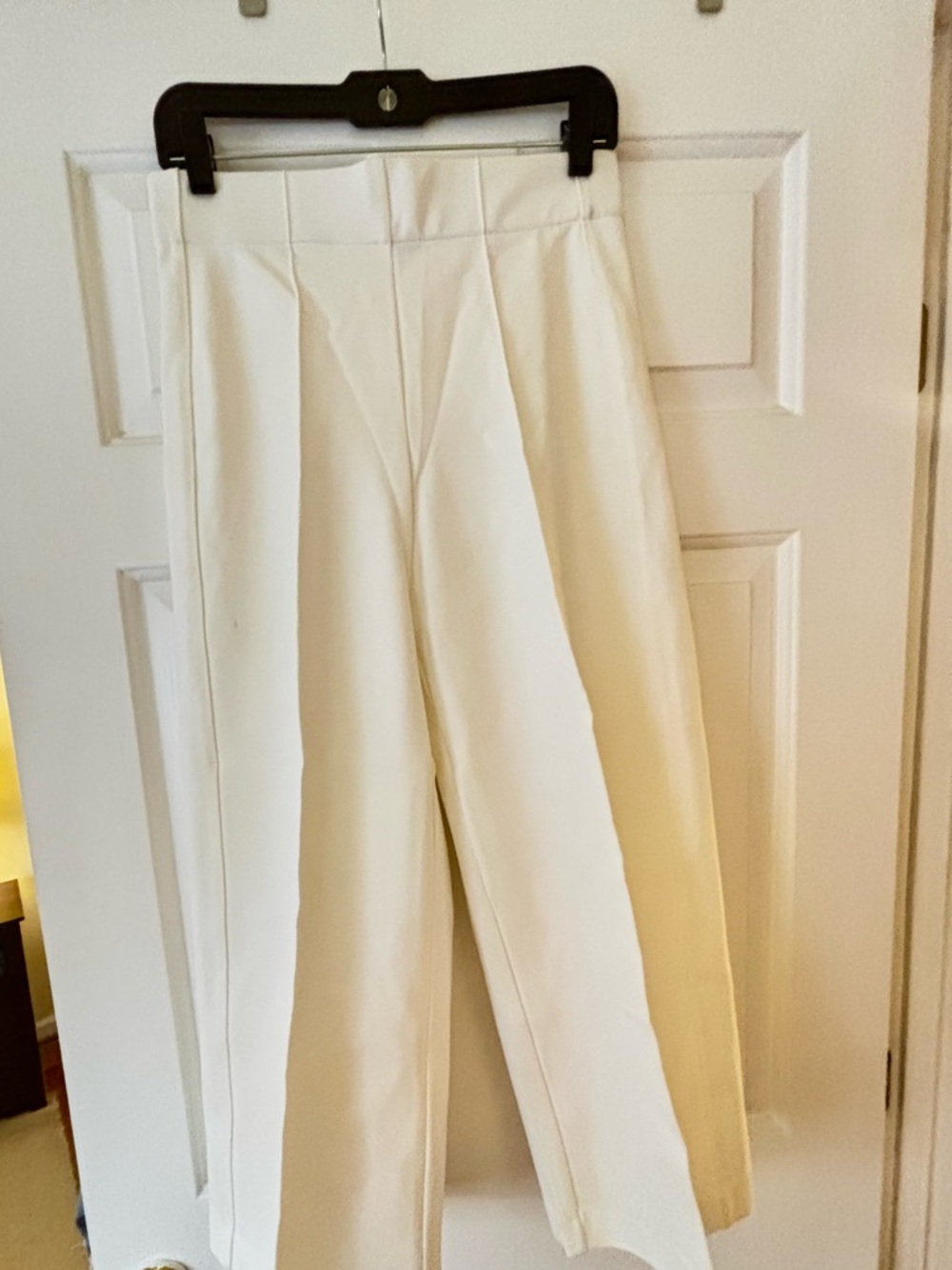 Jones New York Cream Wide Leg High-Rise Pants